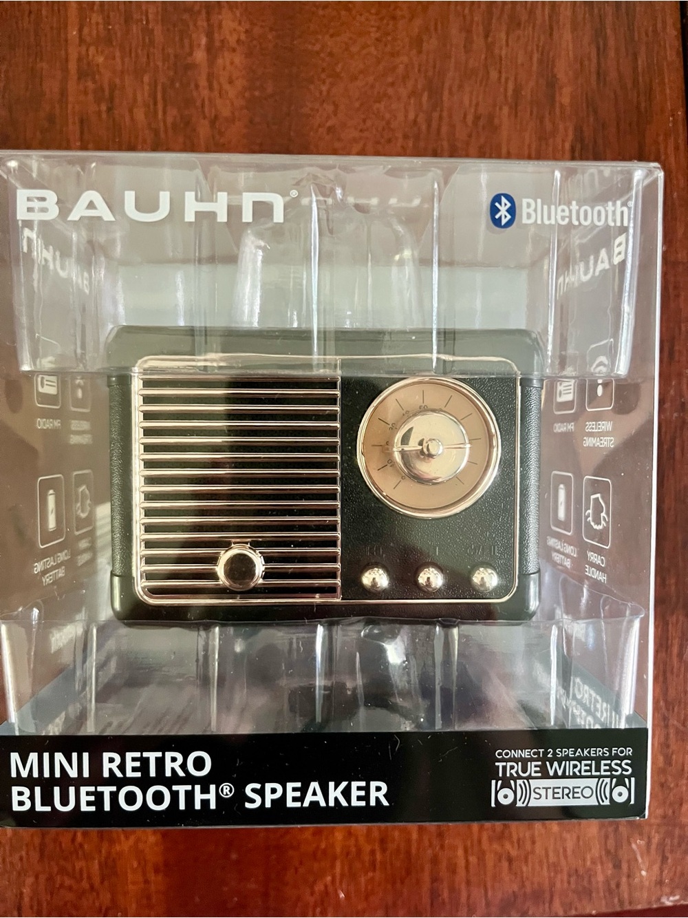 Mini Retro Bluetooth Speaker - Black